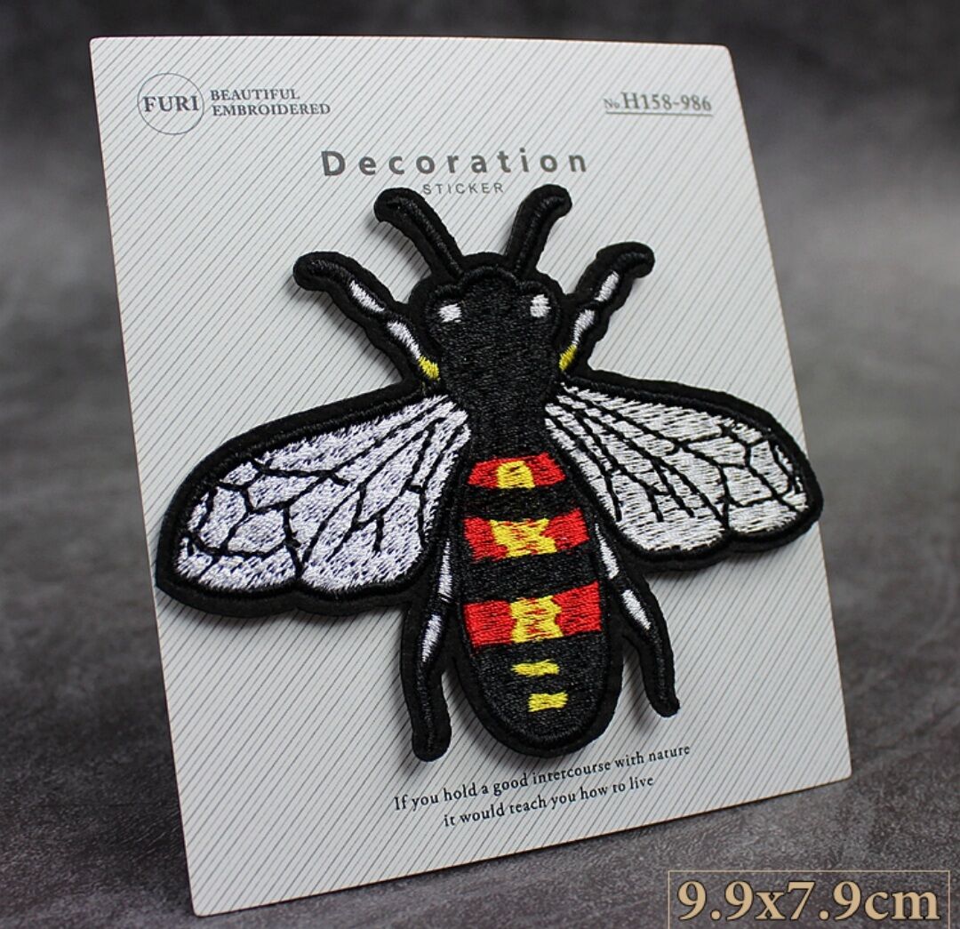 Sticker Patch Thêu Ủi Hình Con Ong Cao Cấp Các Loại