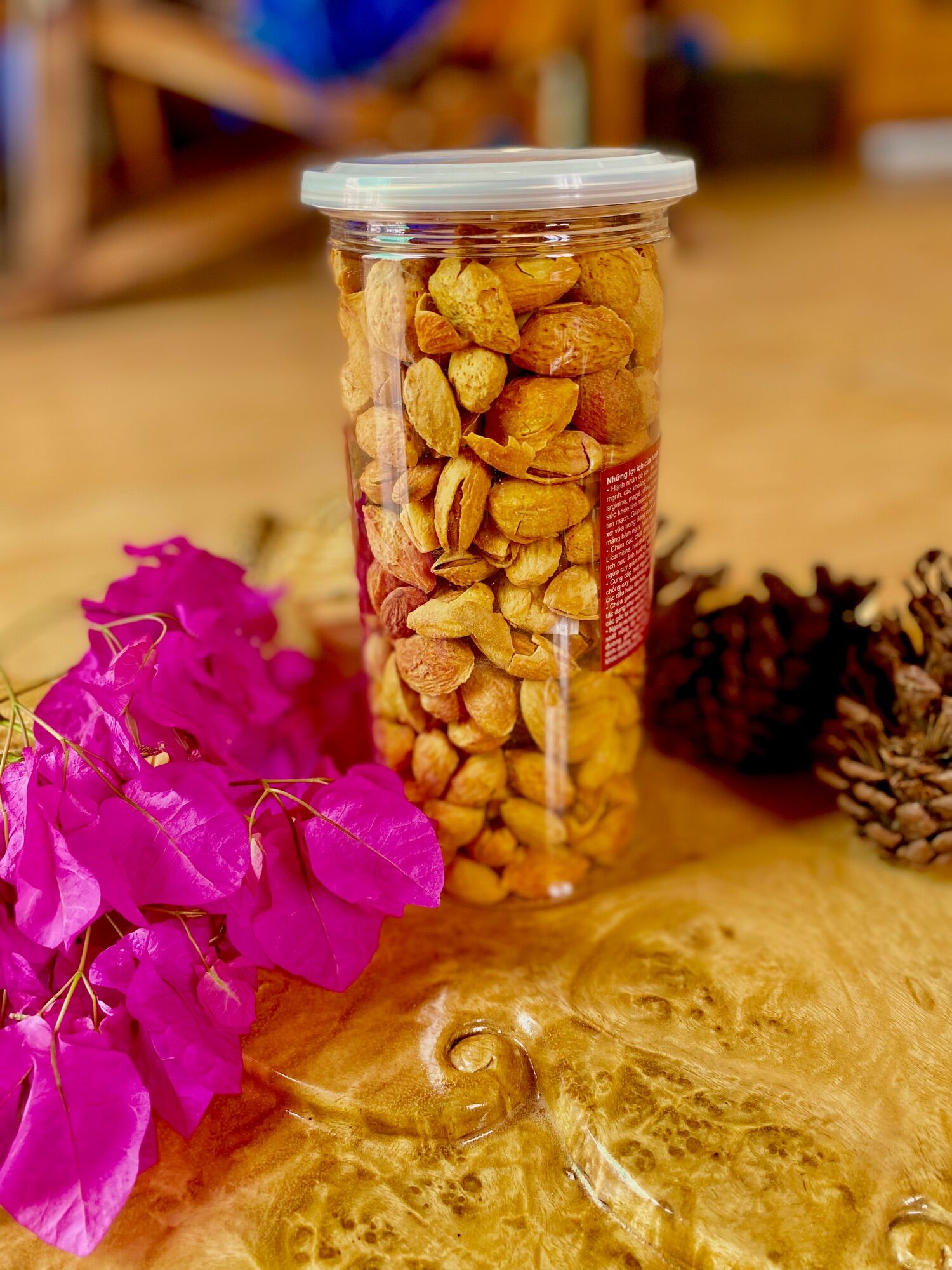 Hạnh nhân rang bơ vỏ mỏng, siêu thơm ngon, hũ 500gram