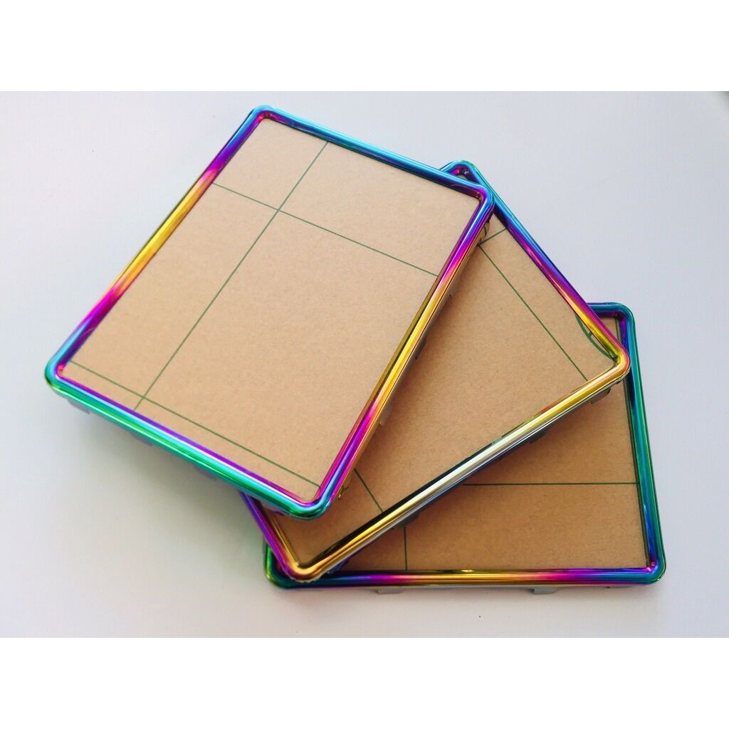  Bộ khung biển số titan mika + ốp viền 7 màu + đế cực đẹp 