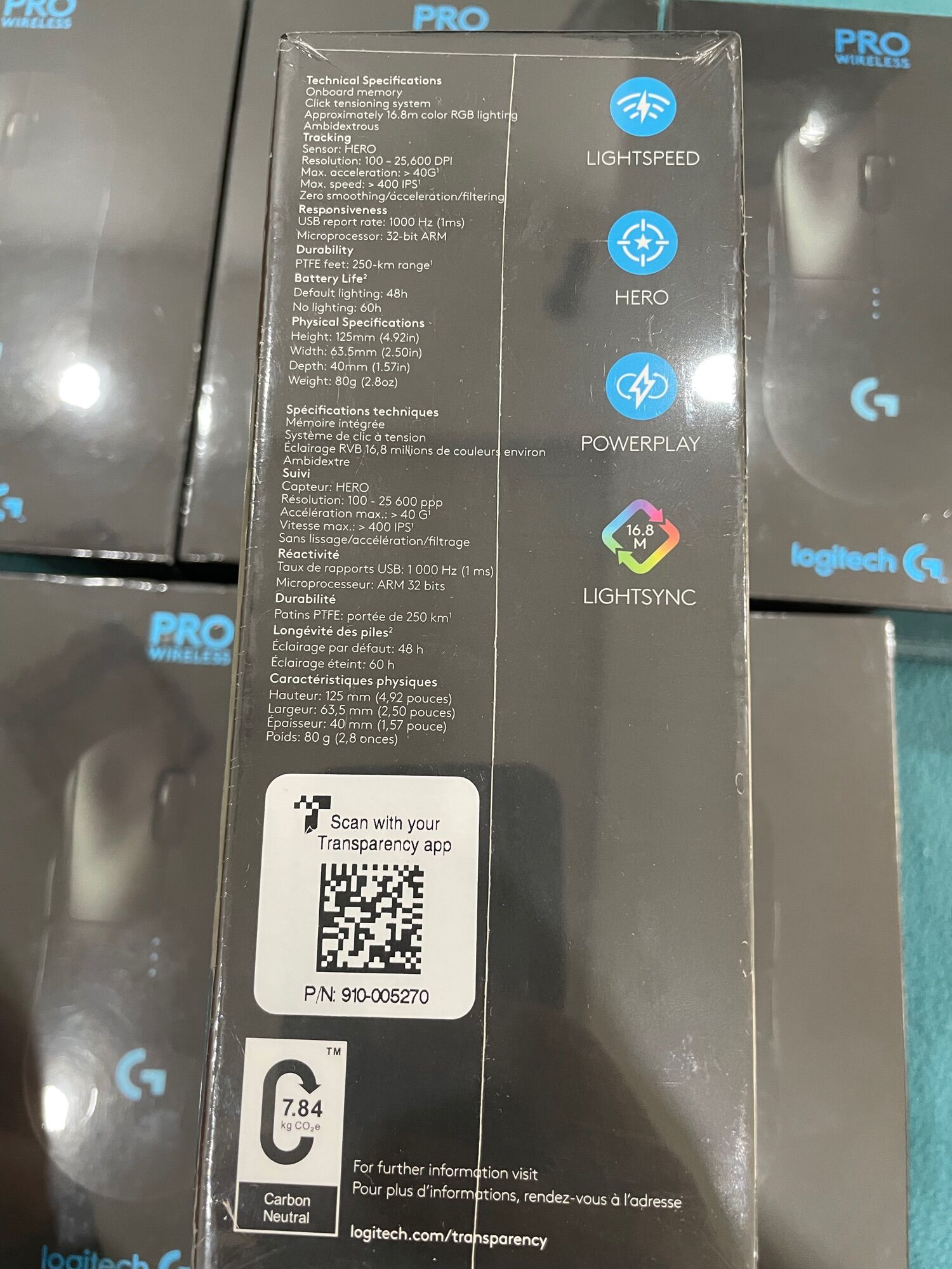 Logitech G Pro Hero Wireless Gaming Mouse (New/Seal) - Bảo hành 12 tháng