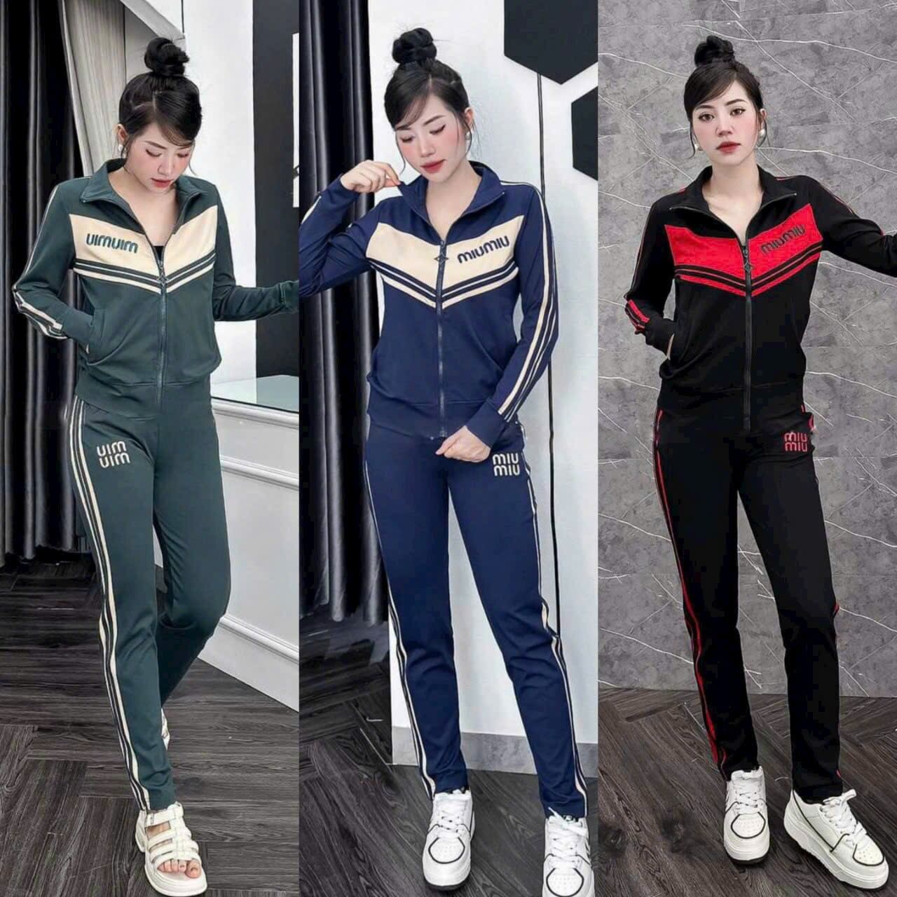 Bộ đồ thể thao thu đông cao cấp, đồ bộ dạo phố quần dài áo tay dài, đồ bộ mặc nhà mùa đông mẫu mới đẹp có bigsize