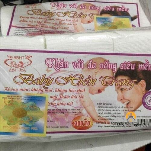 BỊCH KHĂN VẢI KHÔ ĐA NĂNG HIỀN TRANG 200GR