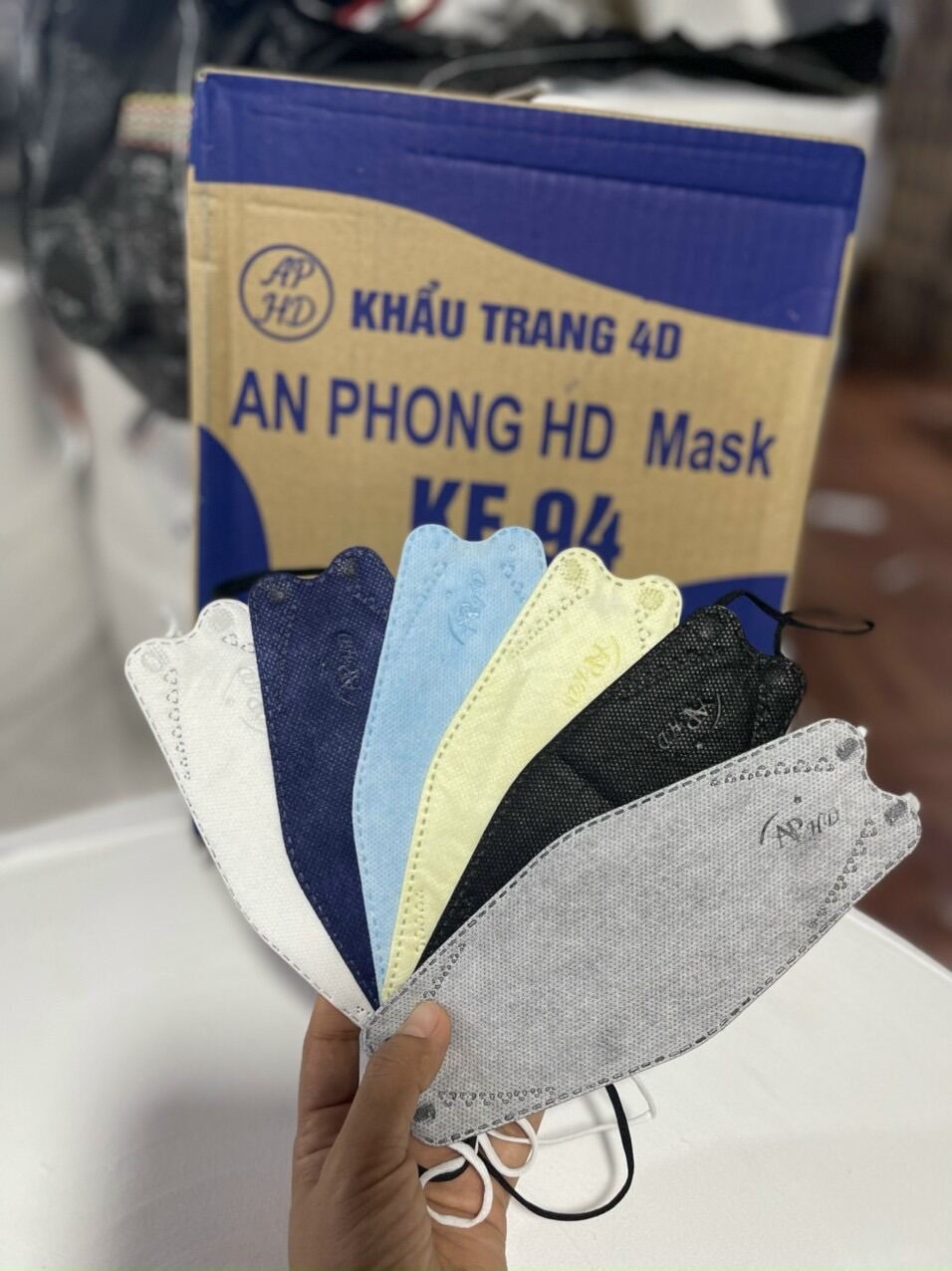 HOÀN TIỀN 15% - THÙNG 300C KHẨU TRANG KF94 HIỆU HD MASK CHÍNH HÃNG ĐỦ MÀU SẮC