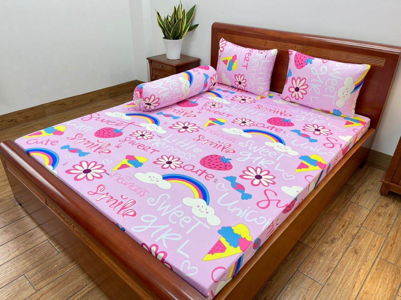 Ga lẻ thun lạnh hàn quốc cao cấp 1m6 và 1m8 nệm 3-17phân