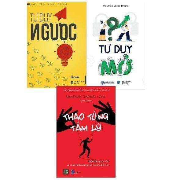 Combo 3 cuốn tư duy mở, tư duy ngược, thao túng tâm lý
