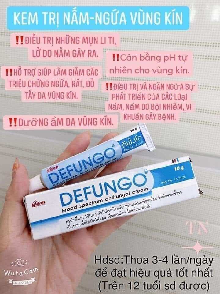 Kem bôi nấm - ngứa vùng kín Defungo thái lan