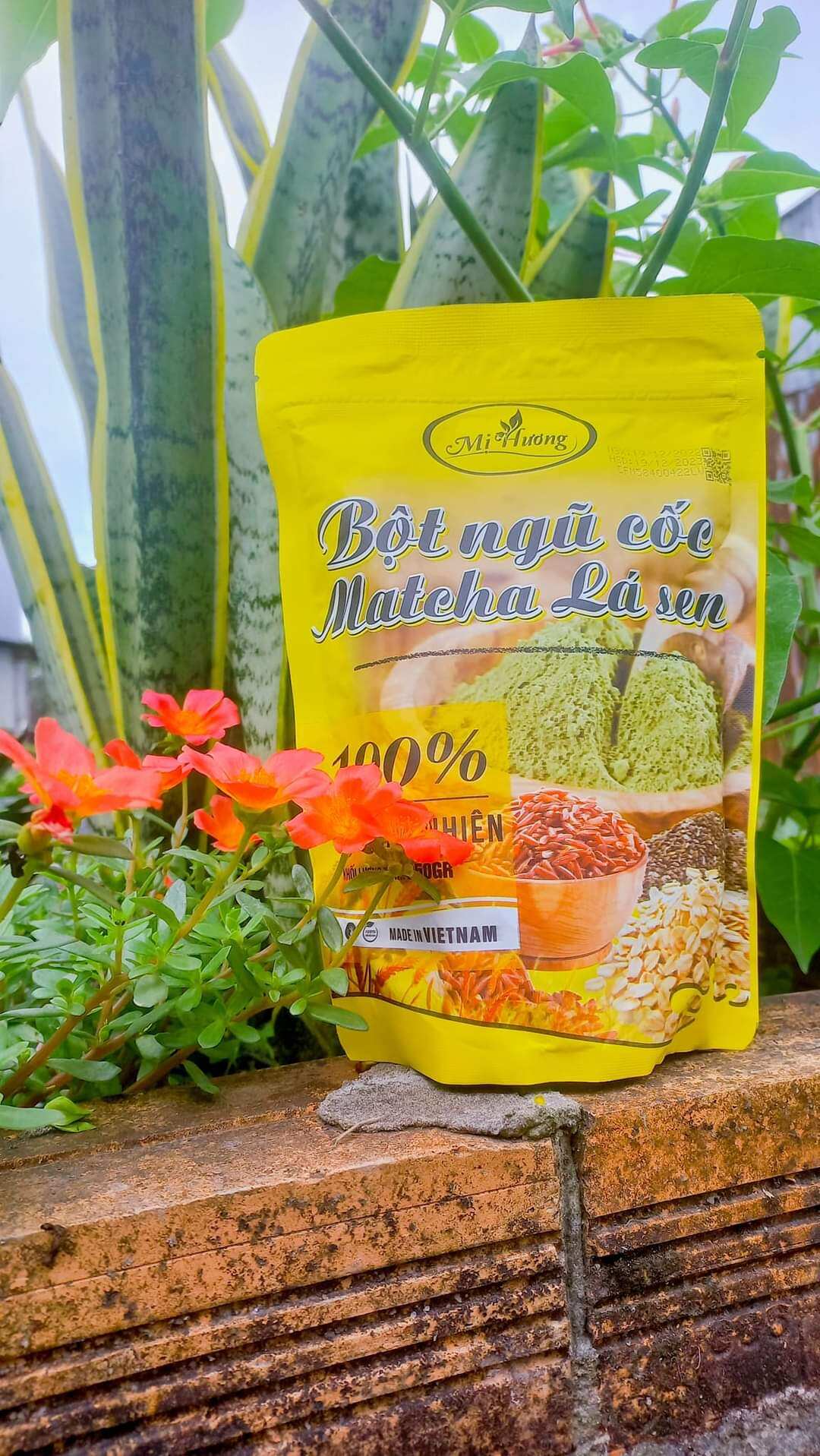 Bột ngũ cốc matcha lá sen mị hương 250g