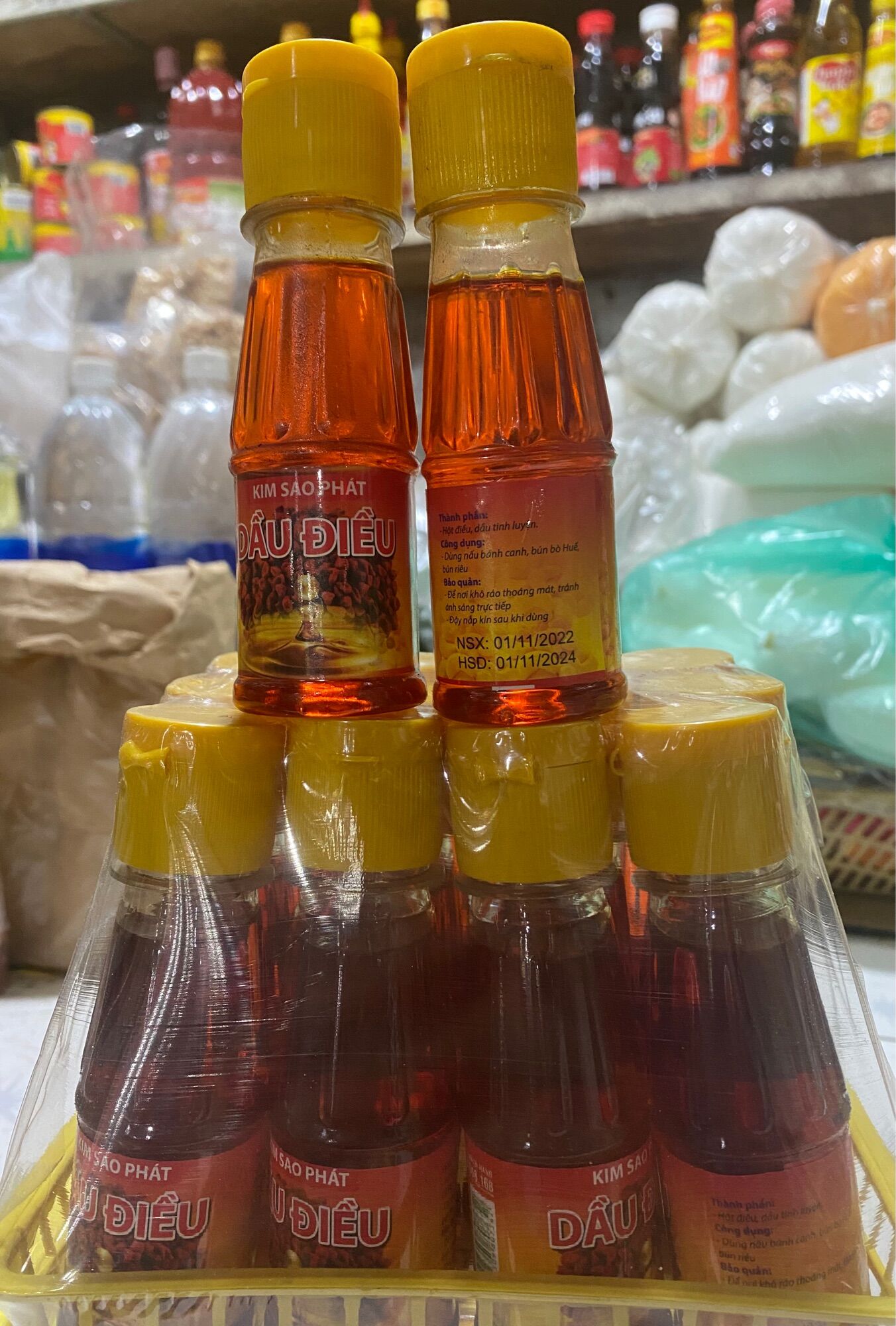 Dầu hạt điều đỏ Kim Sao Phát -Hũ 100ml