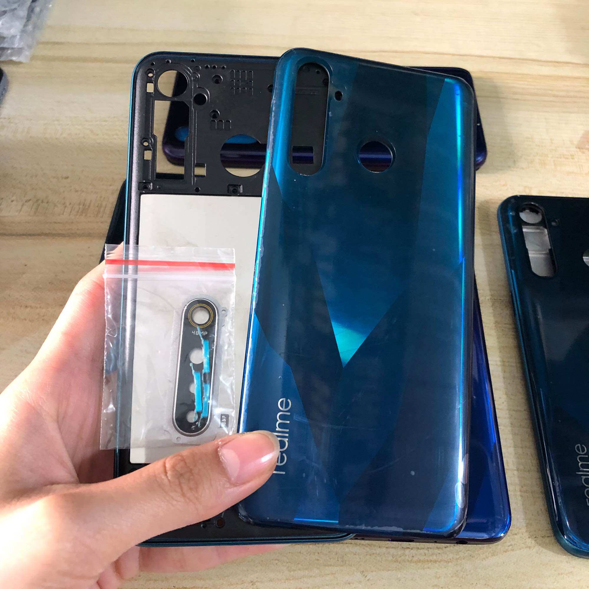 Bộ Vỏ + Sườn Realme 5 pro Zin Hàng Cao Cấp.
