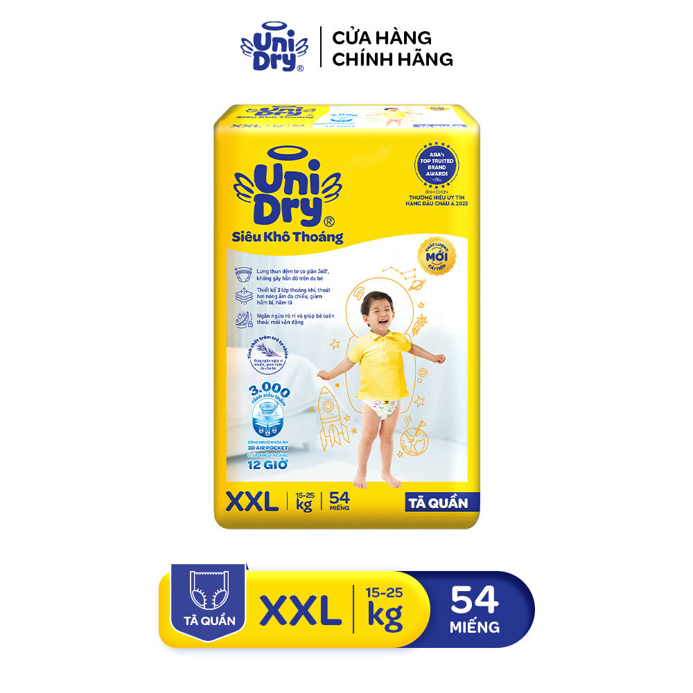 🏪 HCM🥰 Tã quần / Tã dán  Unidry có vạch chỉ thị thay tã : M74 👉 L68 👉 XL60  👉  XXL54 ( hsd : 2027 )