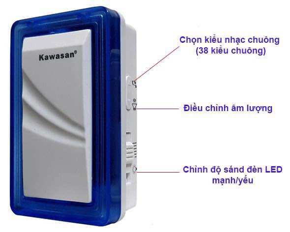 Model : Chuông cửa không dây kawasan DB658