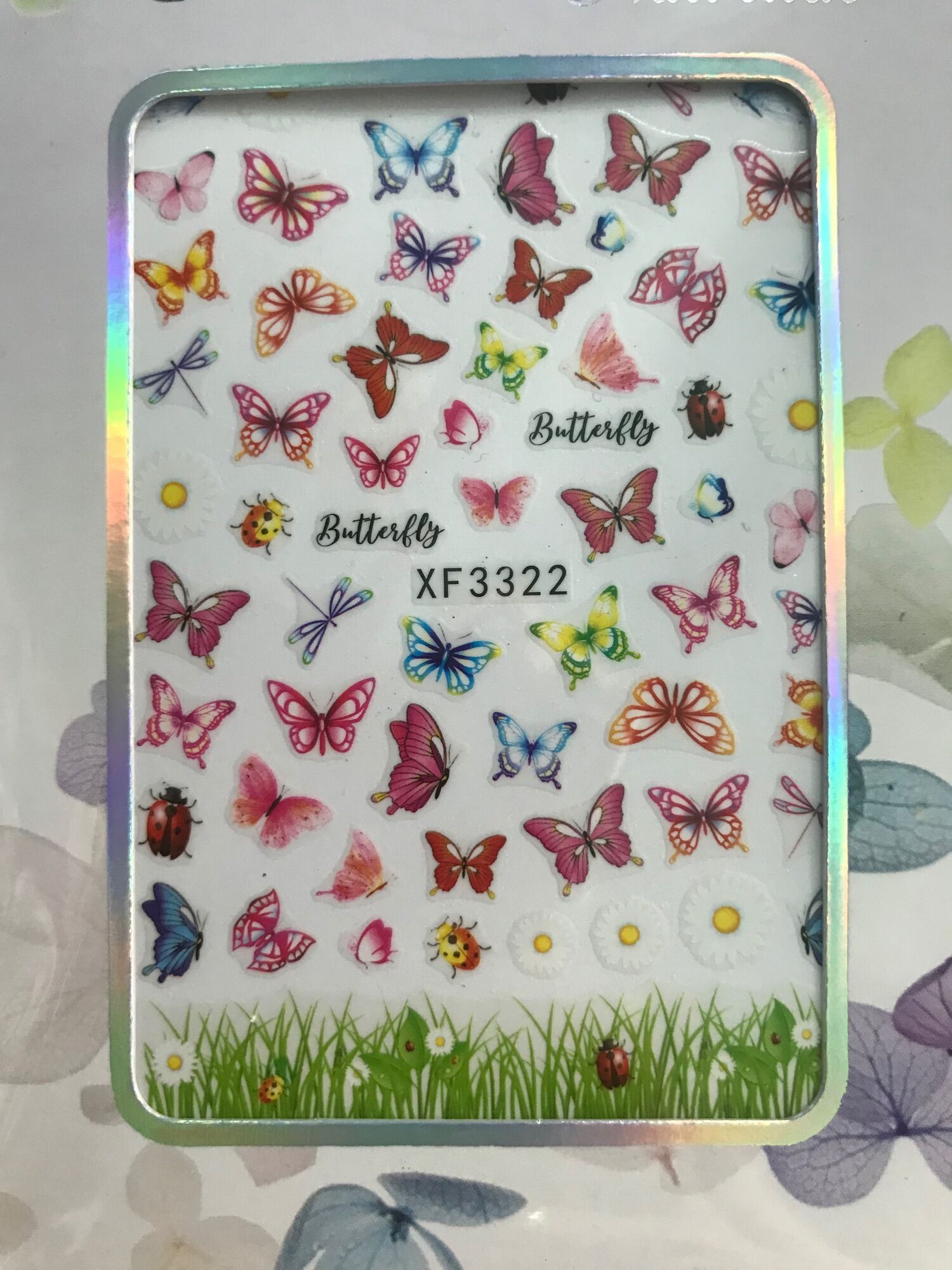 Sticker bướm dán móng nhiều mẫu