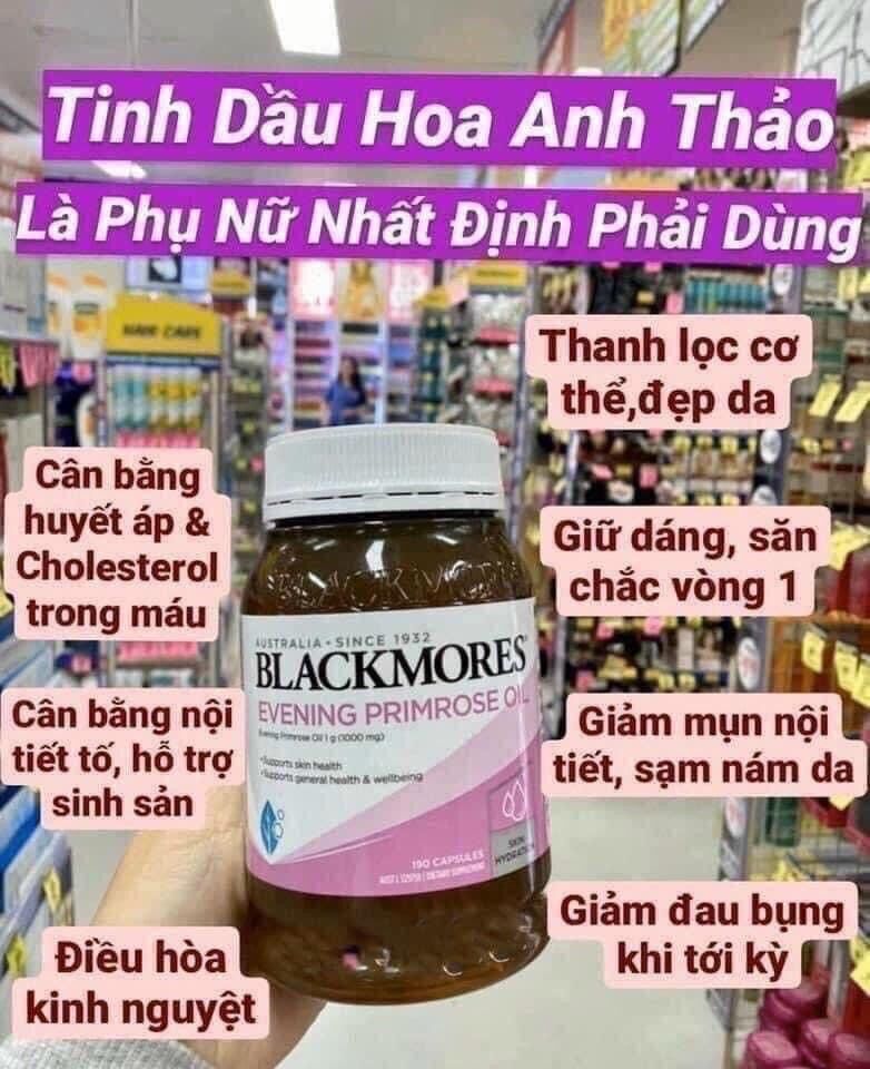 Tinh dầu hoa anh thảo blackmores 190v
