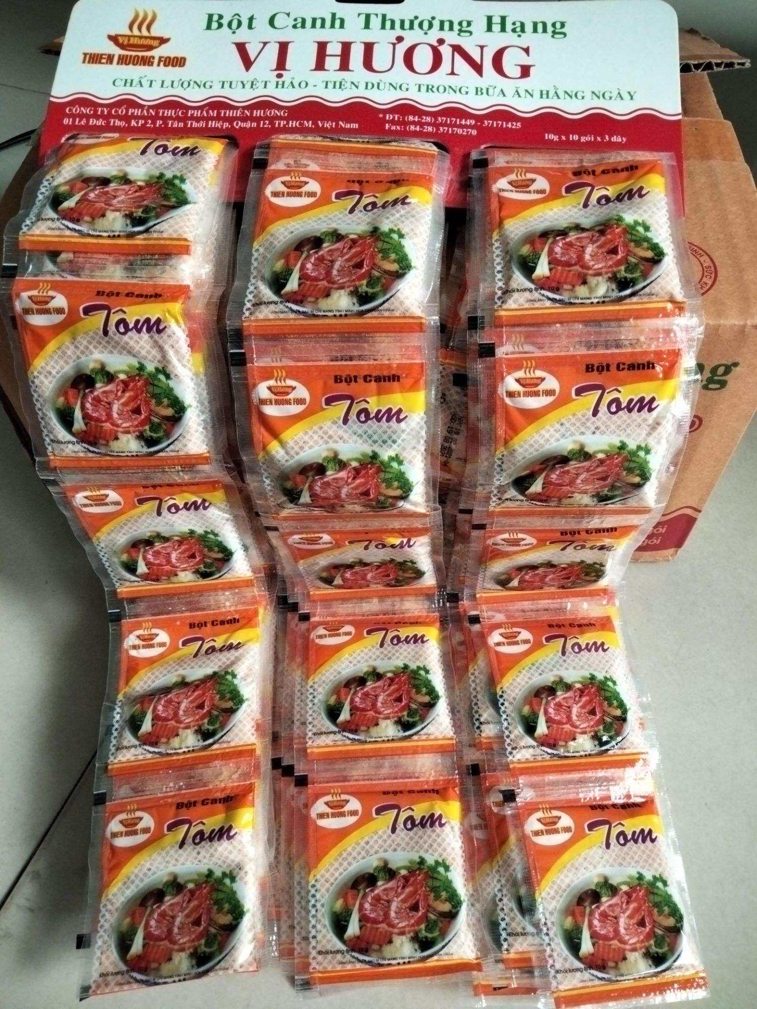 Combo 5Dây Bột canh tôm thượng hạng Thiên Hương (5day x 10 gói x 10 gr)