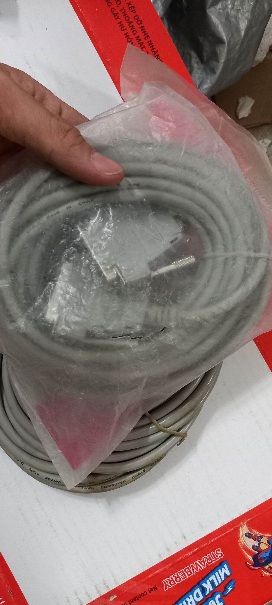 Dây 2 đầu lpt 25 chân 8 mét dây cũ, db25- db25. 589nhattao