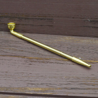 New Style Ancient Costume Props Gold Pipo Cloth Bag Studio Chinese-style xiu he Long Pipe Children Photo Photographic Prop Props