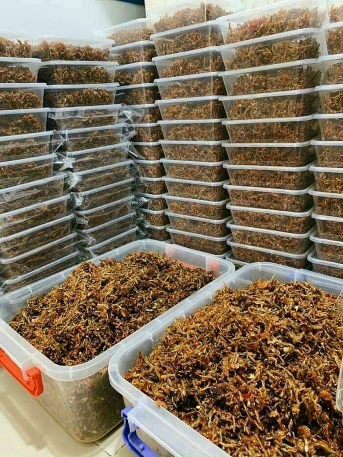 100gr cá cơm rim tỏi ớt