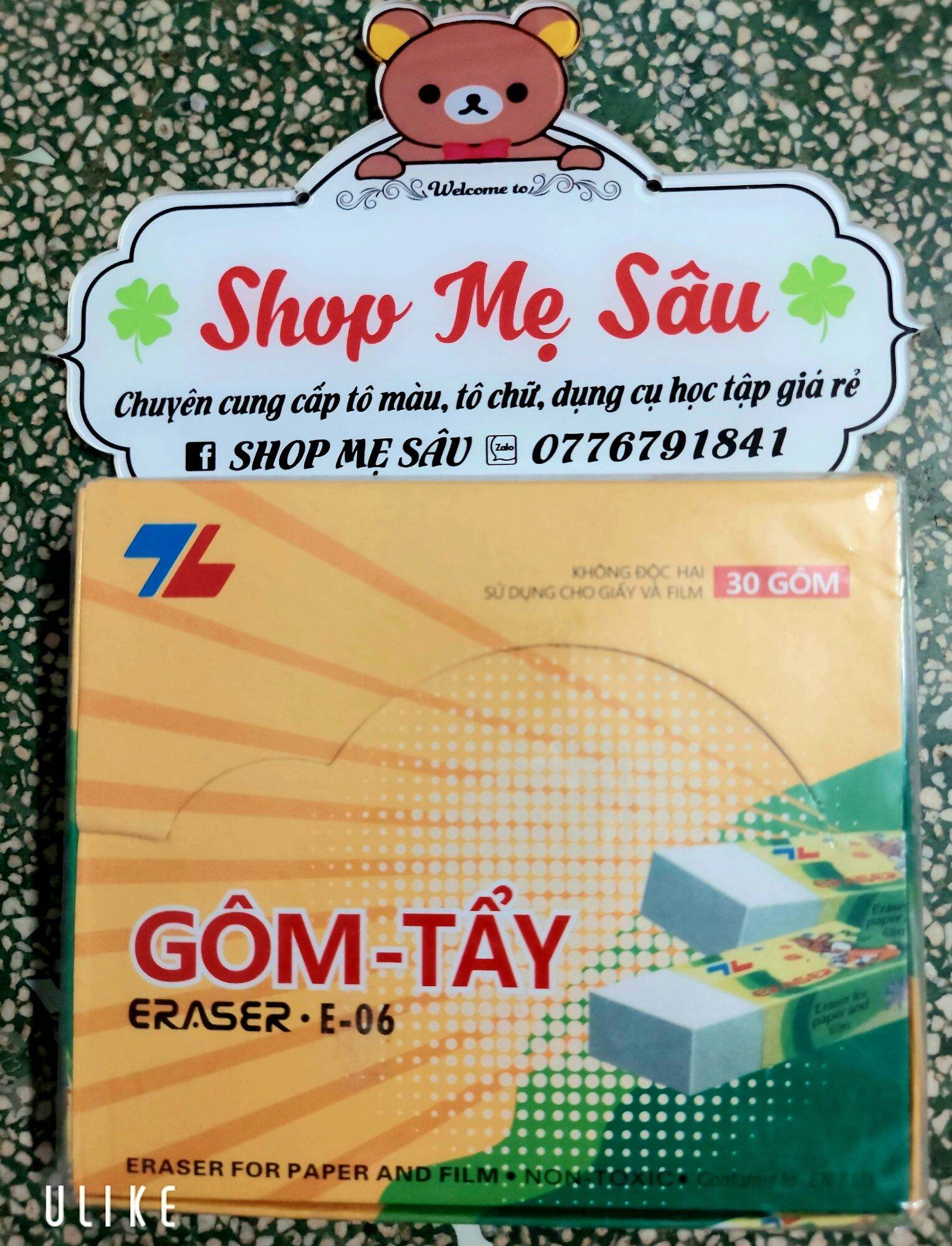 Set 5 Cục Gôm Bút Chì, Tẩy Bút Chì Thiên Long E06