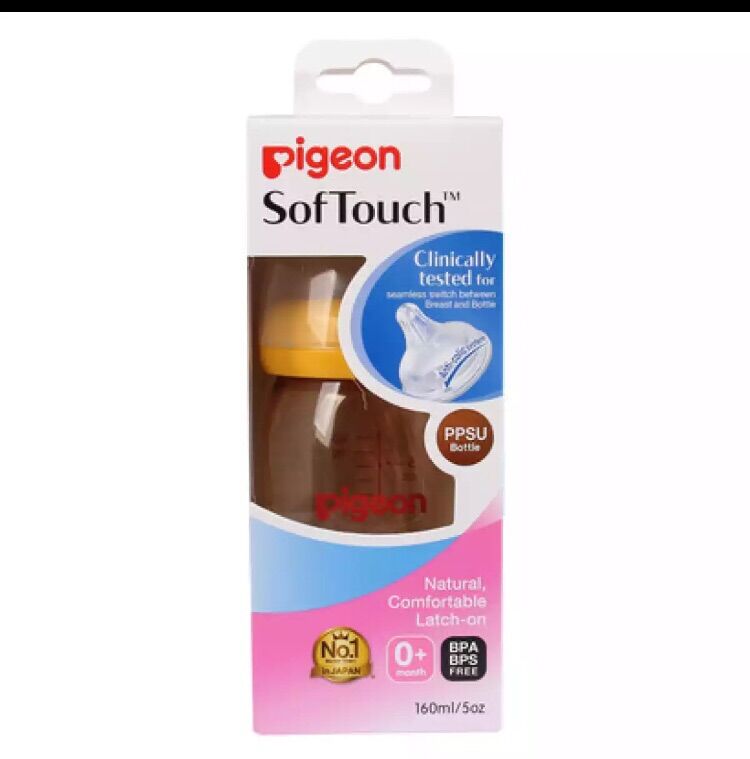 Bình sữa pigeon SofTouch nhập khẩu 160ml/240ml cho bé