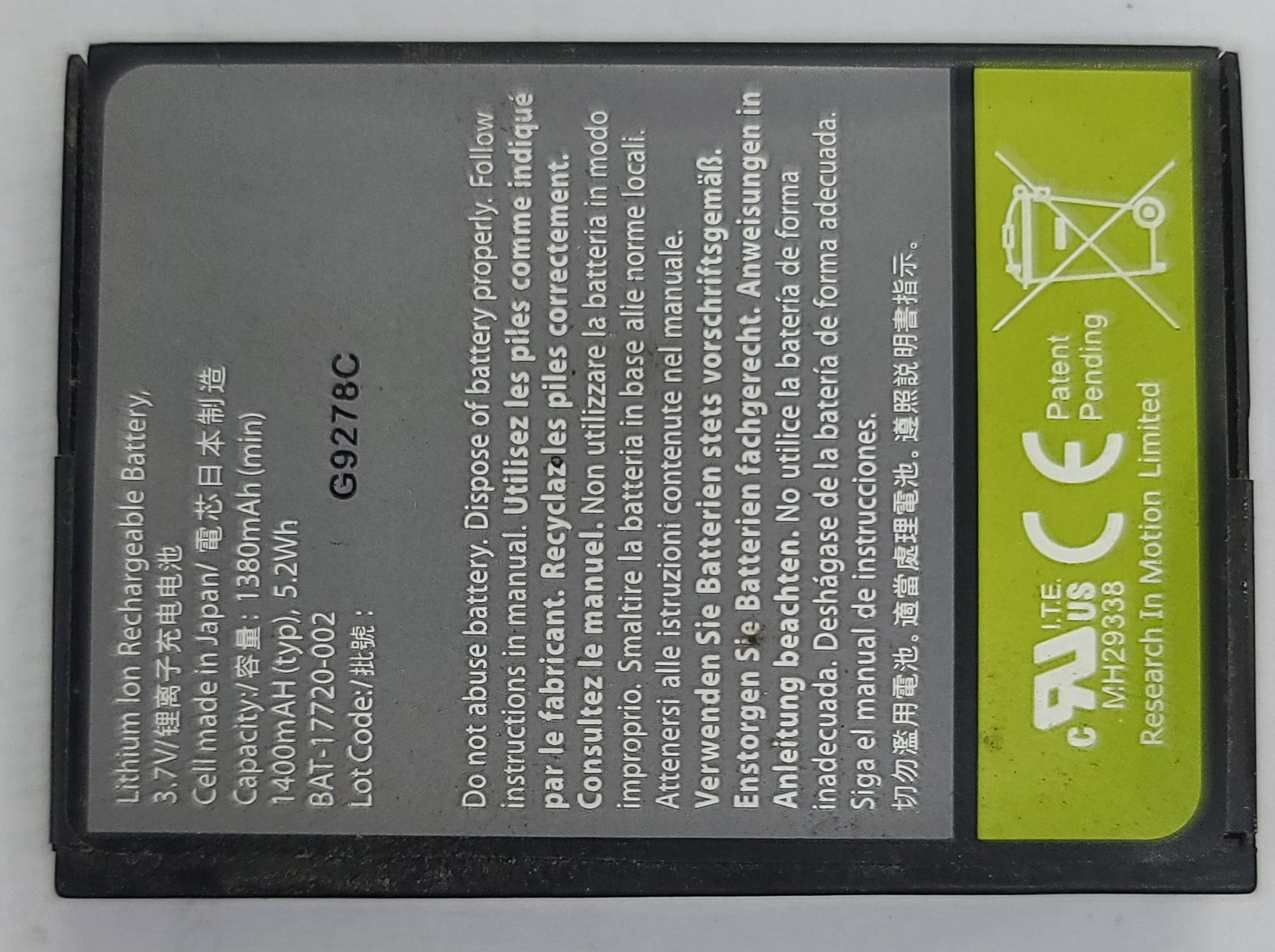 Pin blackberry D-X1( zin new) cho bb 9650, 9630, 9500v.v..