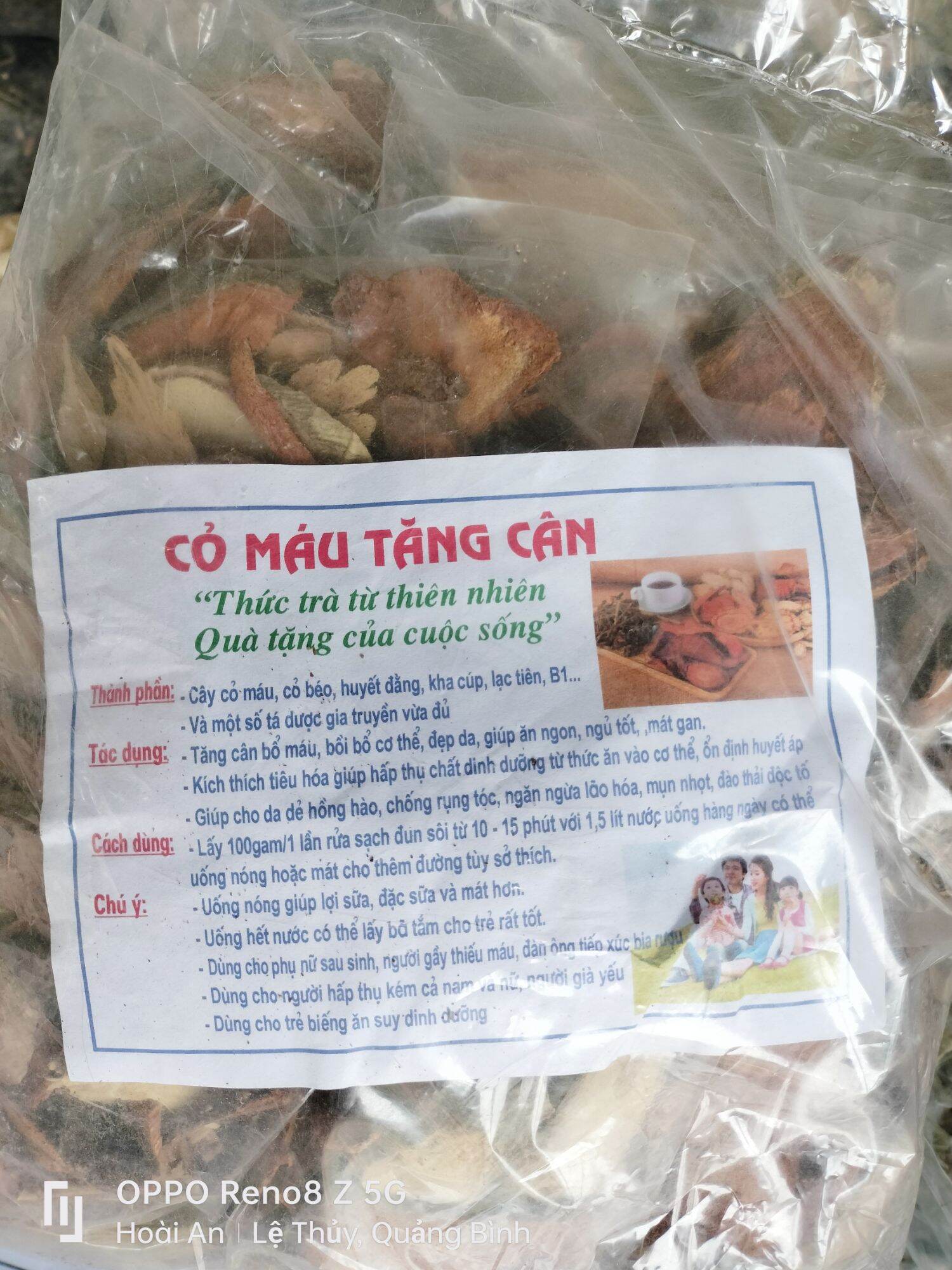 Cỏ máu tăng cân