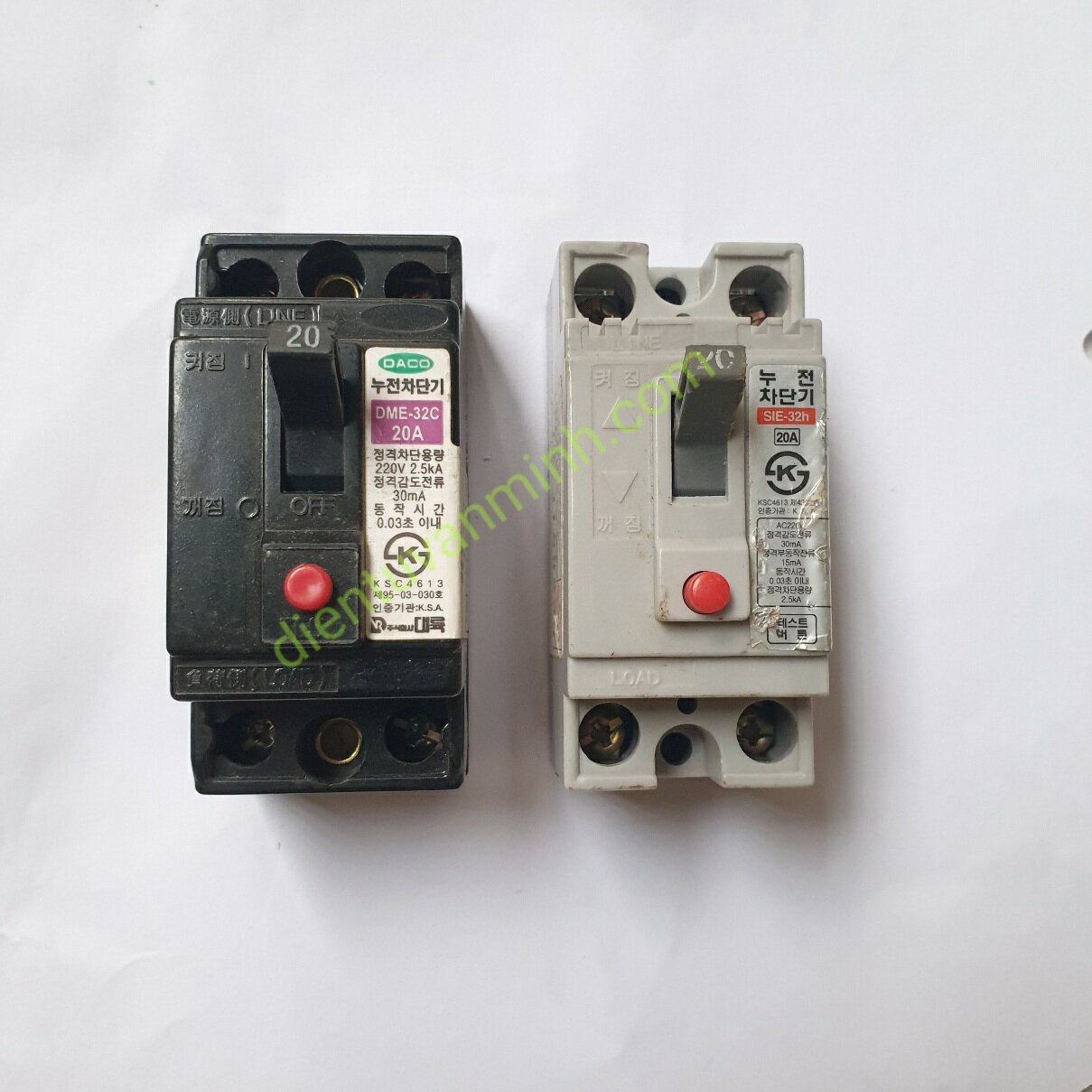 Aptomat chống giật nội địa Hàn Quốc loại 20A