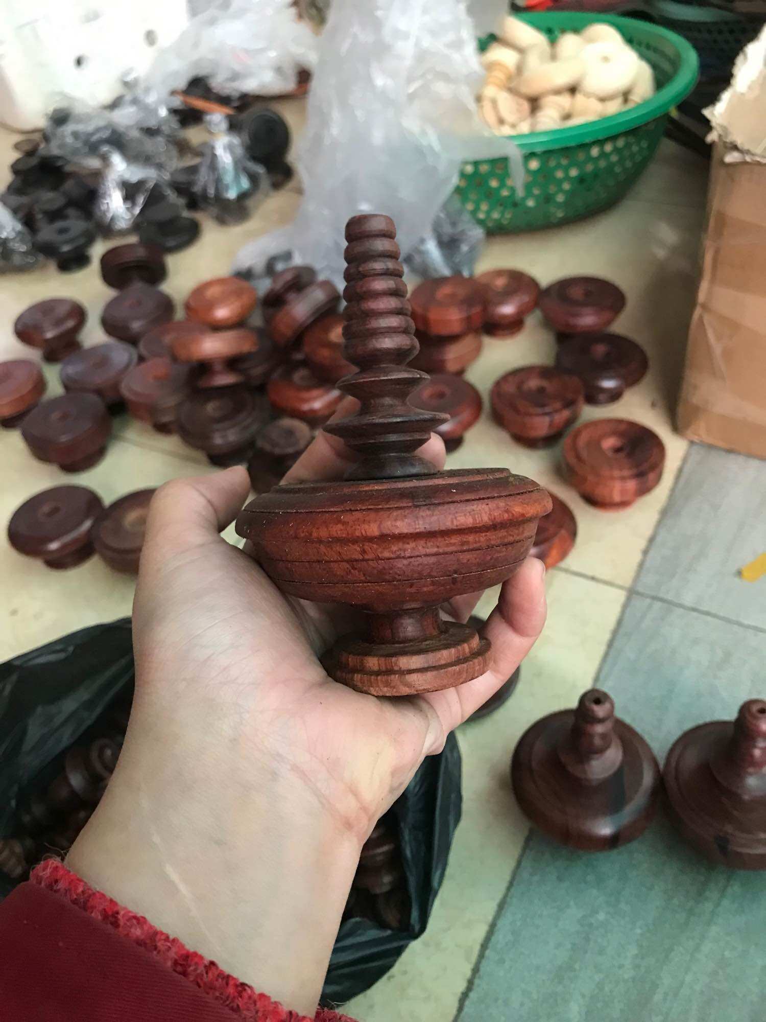 Nậm gỗ cẩm , phụ kiện lồng chim chào mào