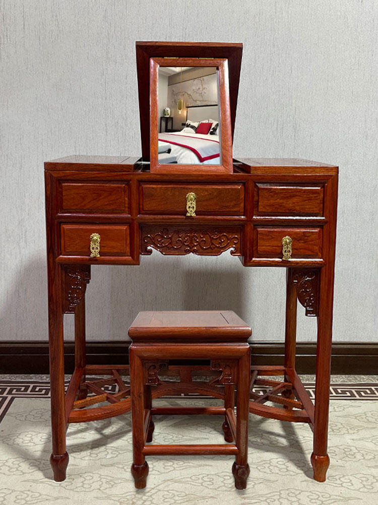 Lush age | New Chinese Style Redwood Dressing Table with Mirror Giá 31,901,000 Đồng*Miễn phí vận chuyển