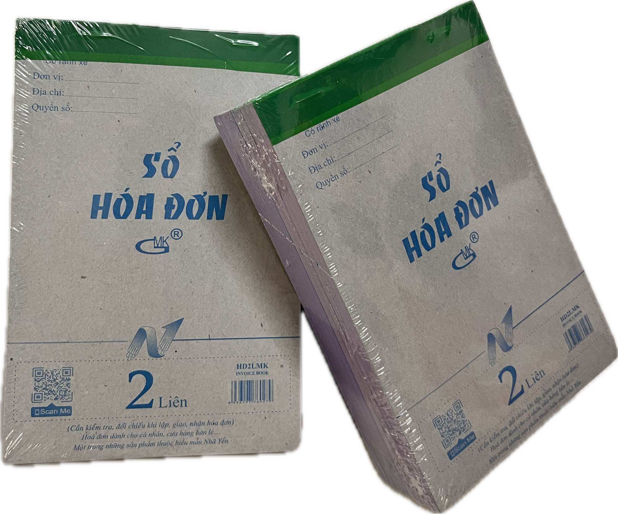 Hóa đơn bán lẻ 2 liên - 30 bộ 13x19cm