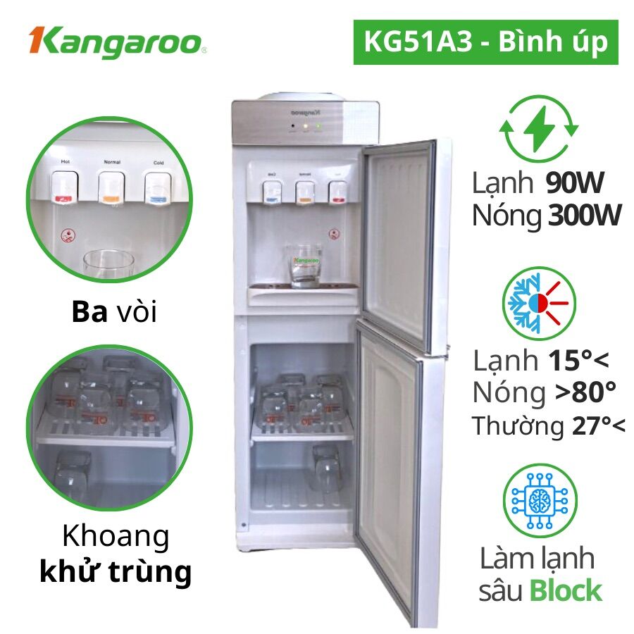 Cây nước nóng lạnh kangaroo liên doanh KG51A3