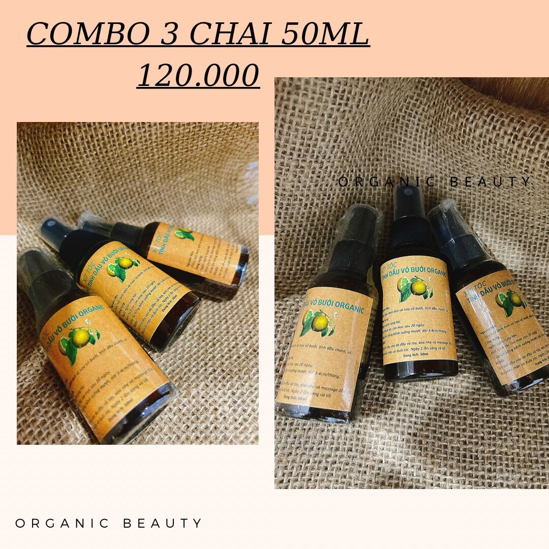 Combo 3 chai tinh dầu bưởi siêu kích mọc tóc 50ml
