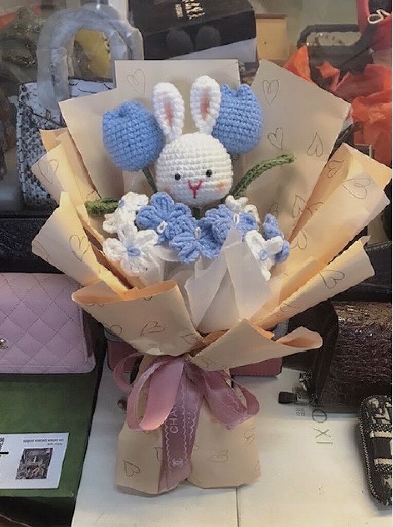 Hoa len, hoa thú, hoa heo, hoa thỏ, hoa mix theo yêu cầu