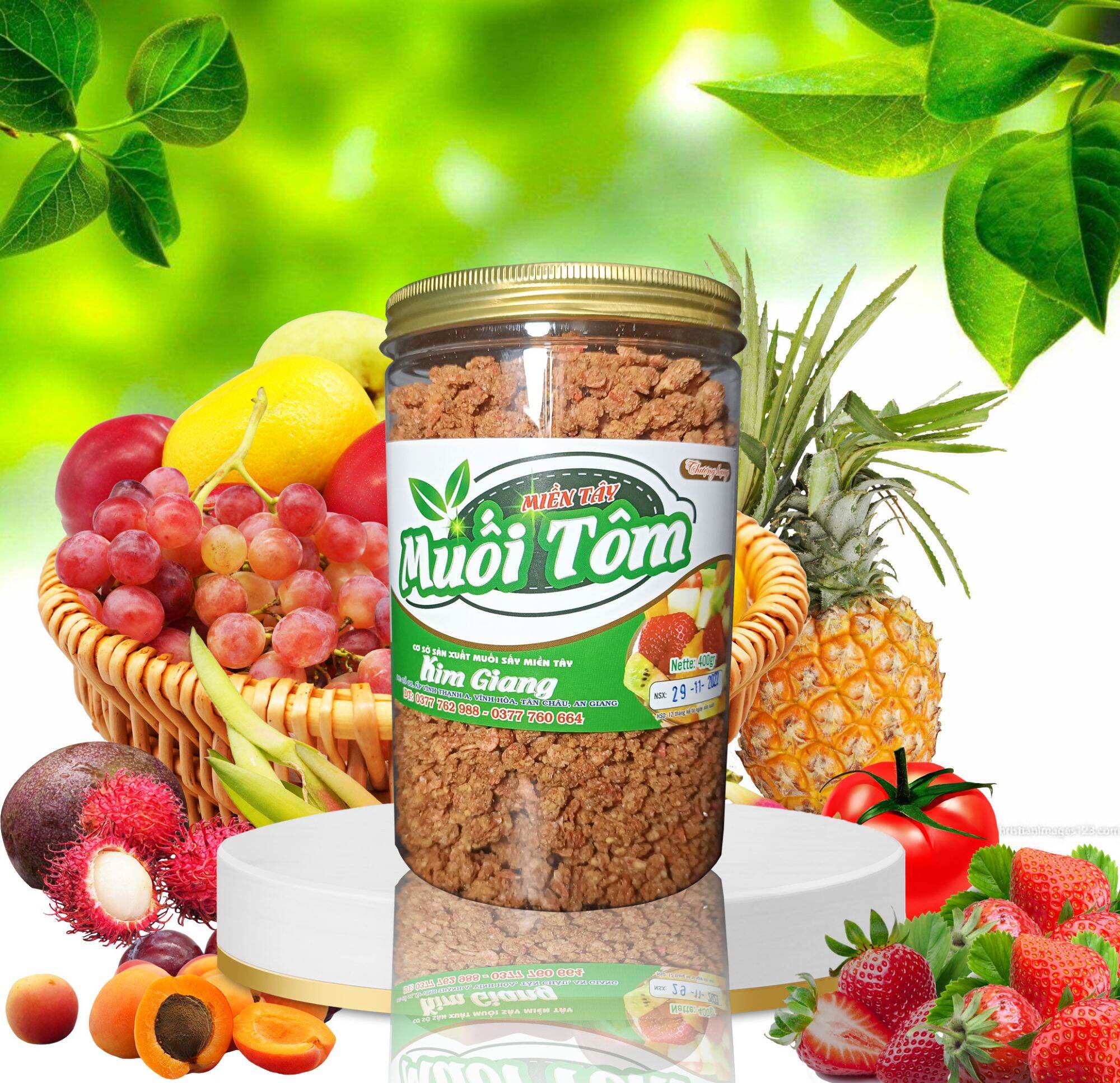 MUỐI TÔM MIỀN TÂY KIM GIANG 400G THƯỢNG HẠNG