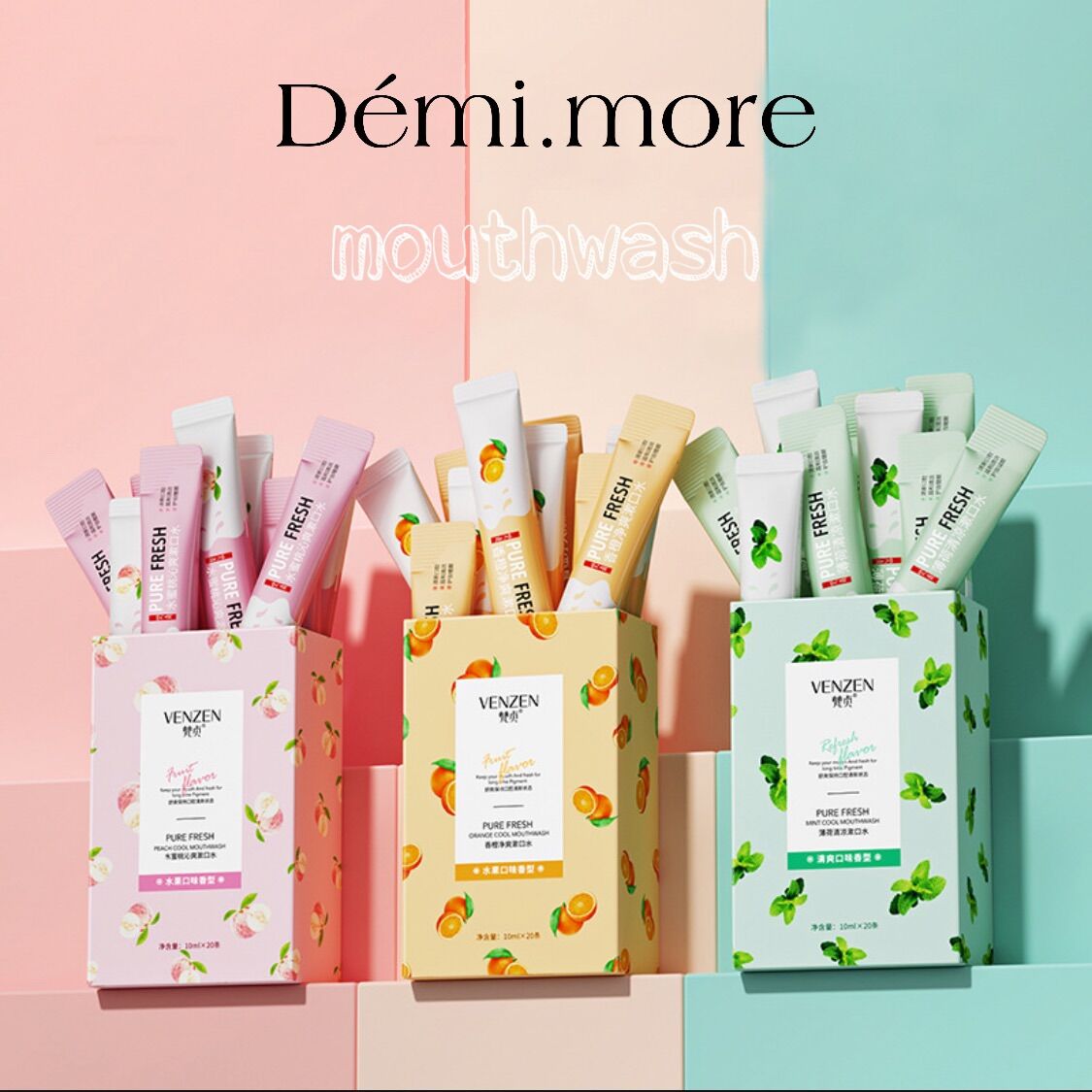 Gói nước súc miệng fresh thơm miệng vị trái cây thơm mát