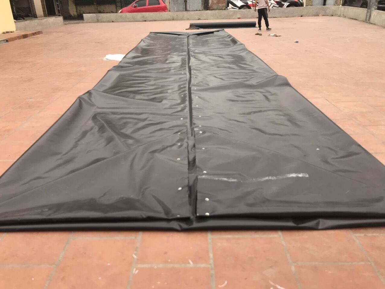 Bạt lót hồ HDPE dày 0.5mm khổ 5m