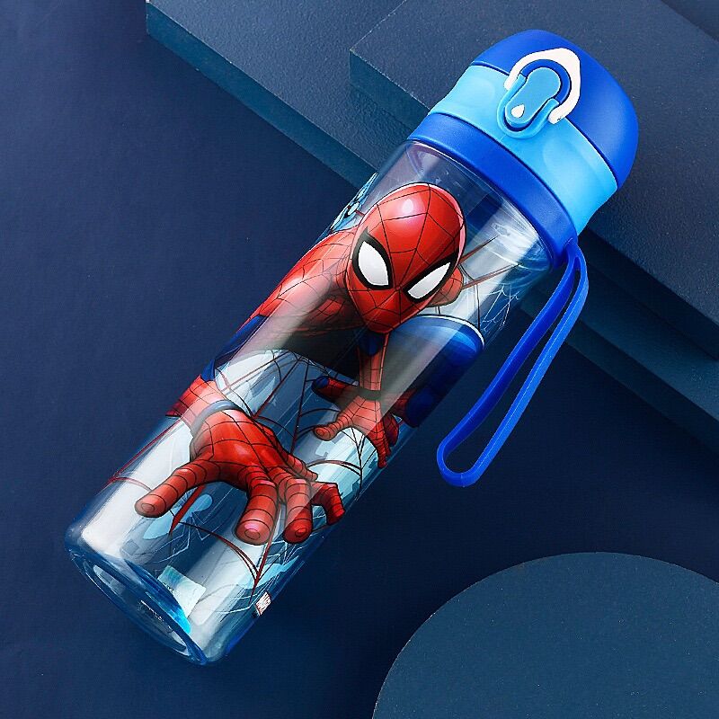 ❤️ HÀNG HOT ❤️ Bình nước siêu nhân nhện 570ml ko ống hút