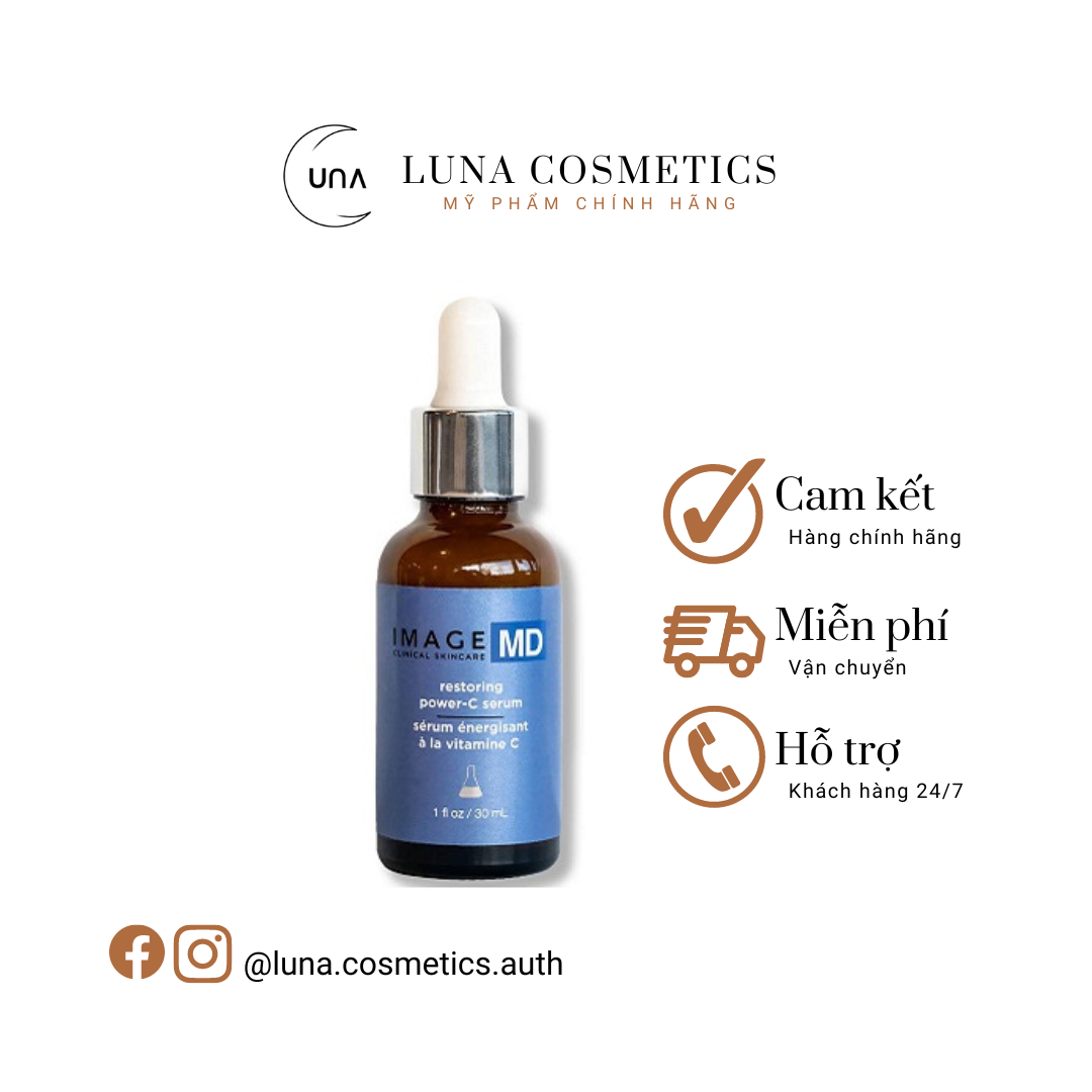Tinh chất làm sáng da giảm nếp nhăn image md restoring power-c serum