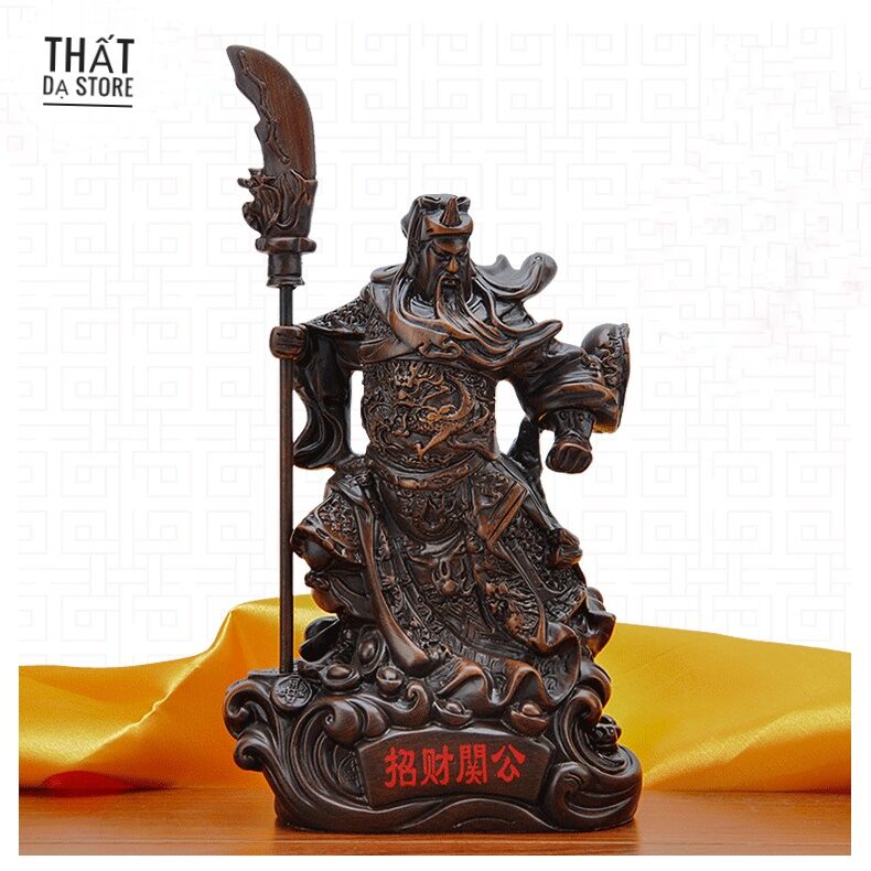 Tượng quan vũ 28cm gỗ đàn hương.