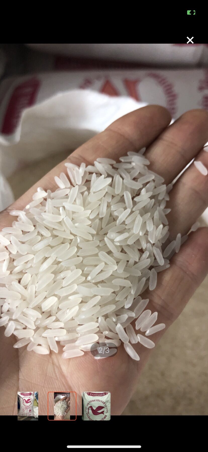 Gạo tám thơm hiệu con én hàng thái lan