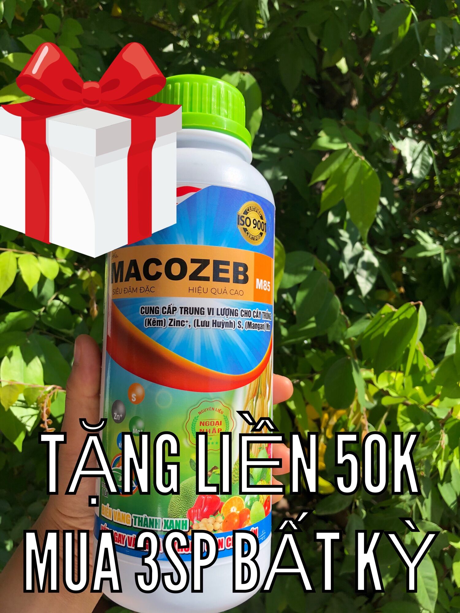 Mancozeb nước - có bổ sung trung vi lượng Fe, Zn, Mn - 1 lít