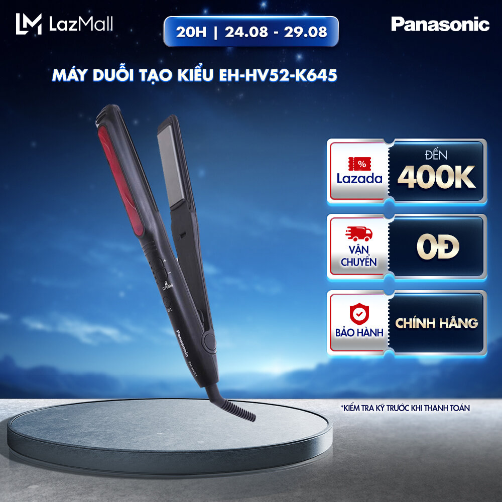 Máy Duỗi Và Tạo Kiểu Tóc Panasonic EH-HV52-K645 - Bảo Hành 12 Tháng - Hàng Chính Hãng