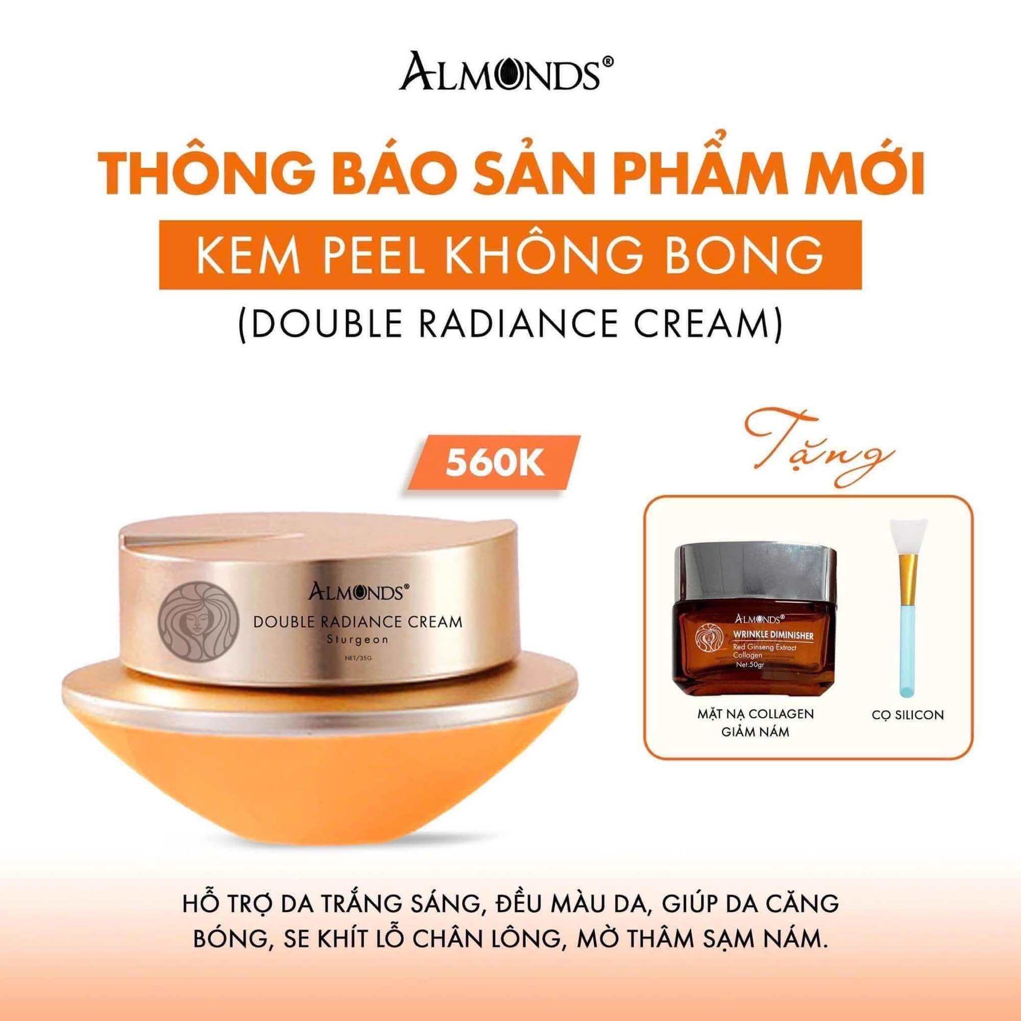 [Chính Hãng] Kem Peel Không Bong Almonds Hộp 35 G Hỗ Trợ trẻ Hoá Da