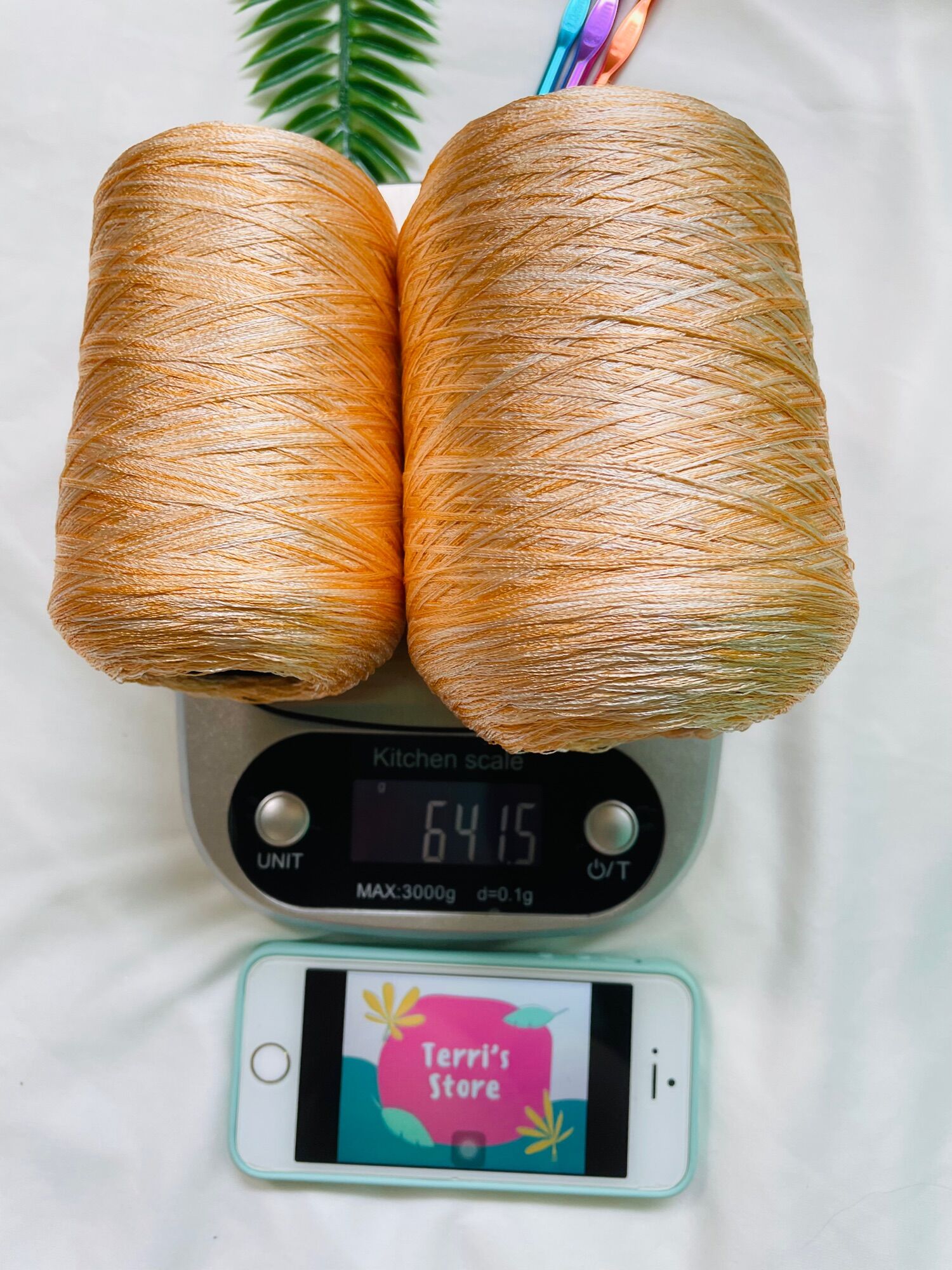 [Yarn] Sợi Rayon - Sợi chập kích thước 0.6mm ~ 0.8mm (Sợi bóng, rũ, nhẹ)