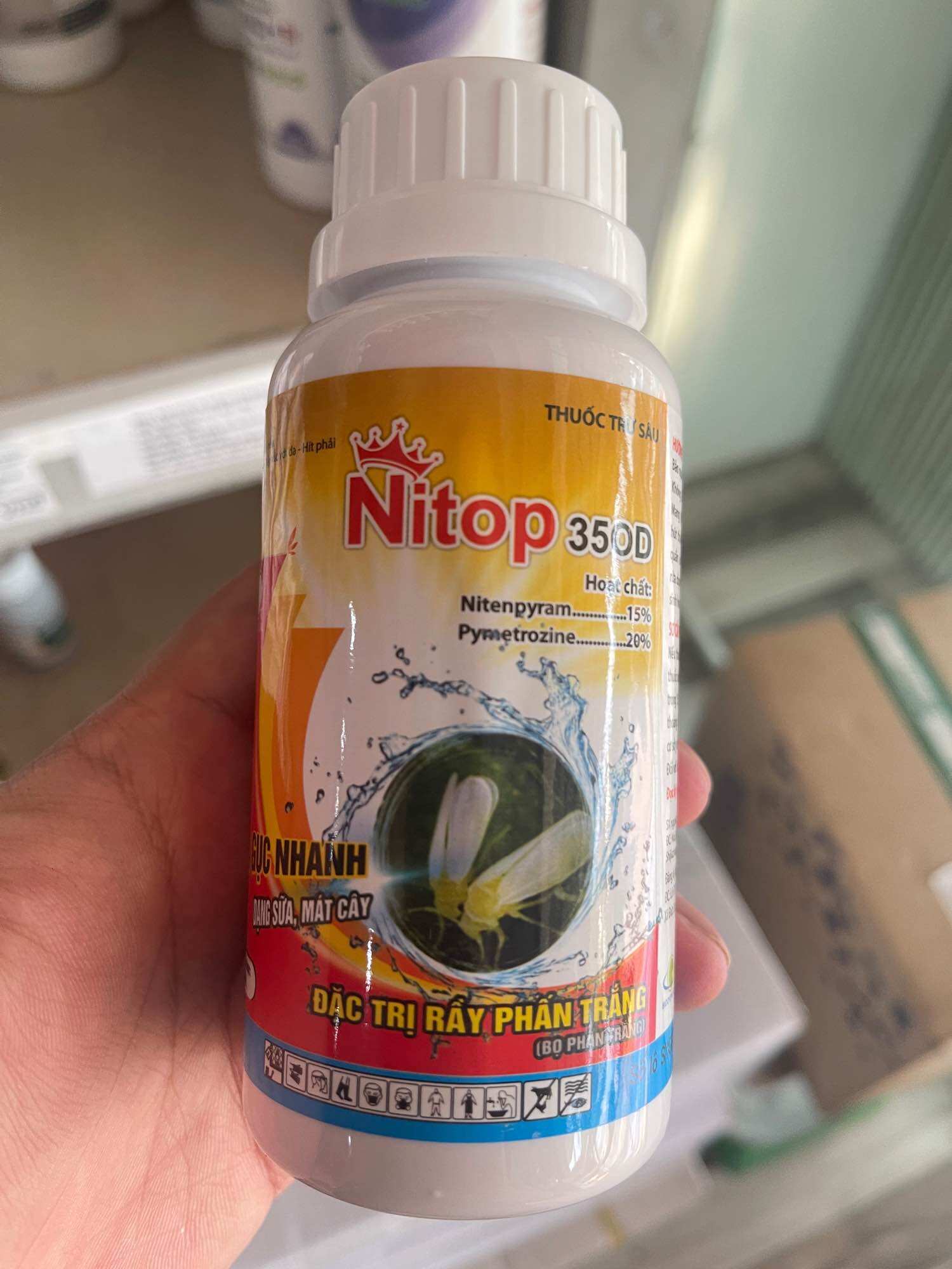 Nitop 350 Od quản lý rầy phấn trắng , rầy xanh , rầy nâu cho cây trồng