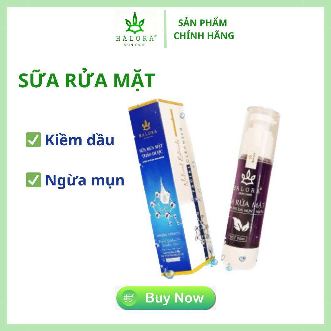 [HCM]SỮA RỬA MẶT KIỀM DẦU HALORA