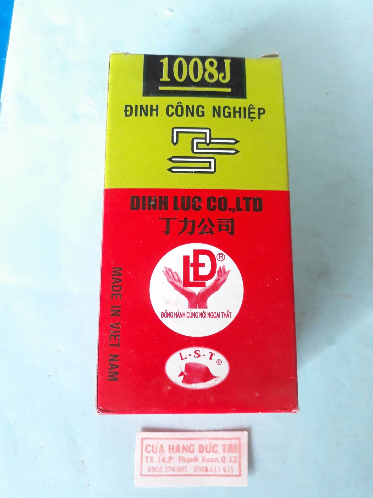 Đinh U, đinh bắn gỗ, đinh bấm sofa, đinh bọc yên xe máy 1008J hàng cty Đinh Lực