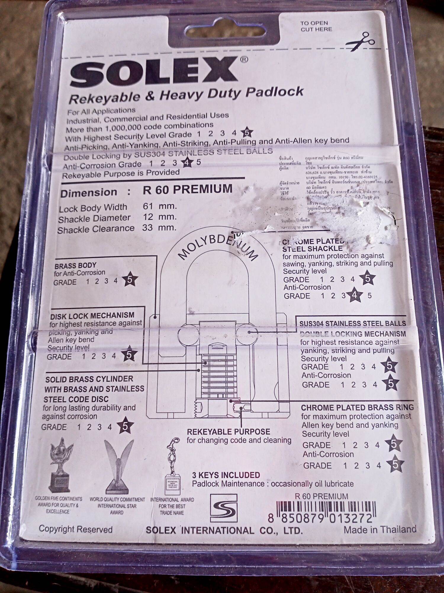 Ổ khoá SOLEX 6F