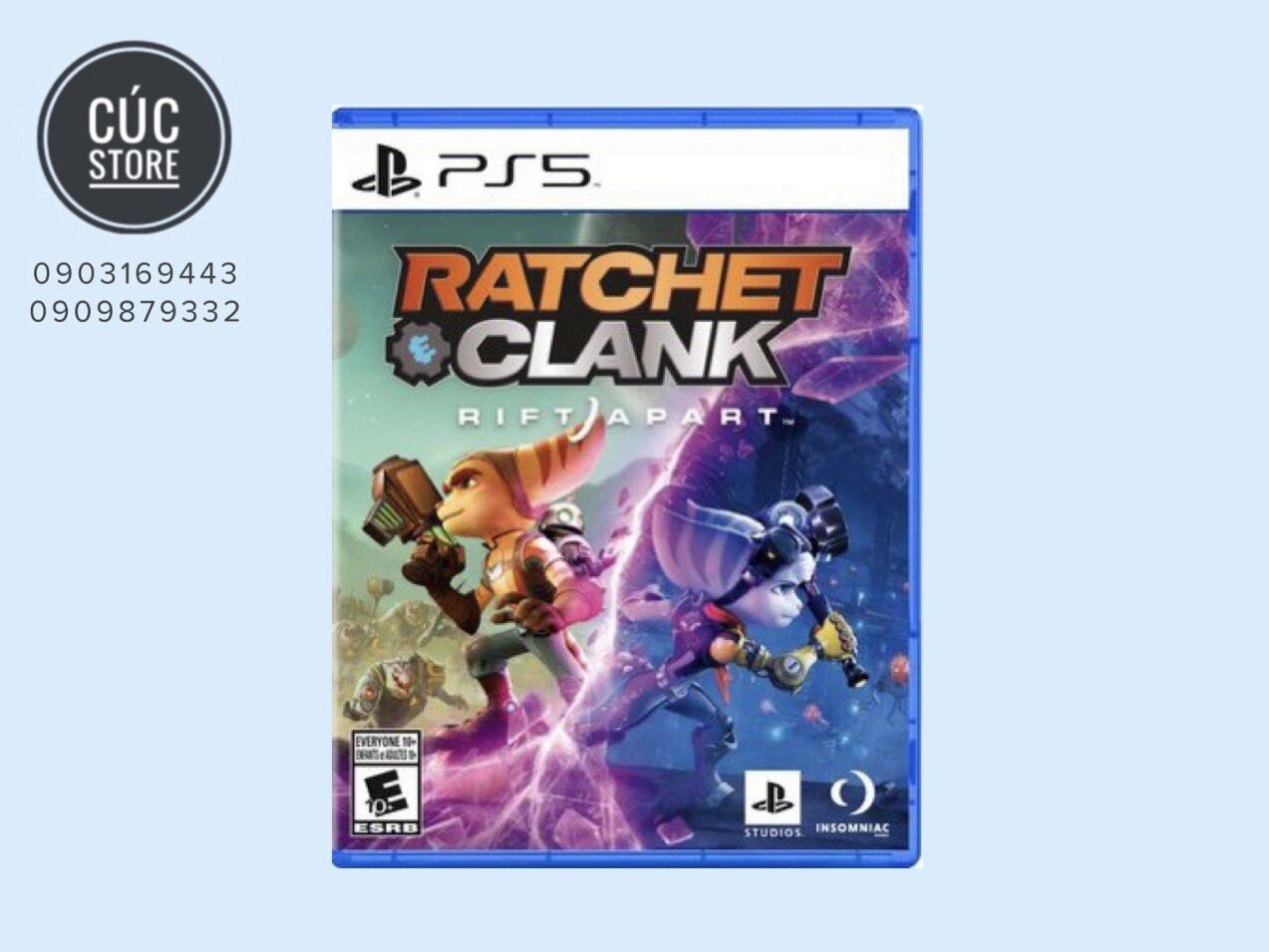 Đĩa chơi game ps5: ratchet & clank: rift apart