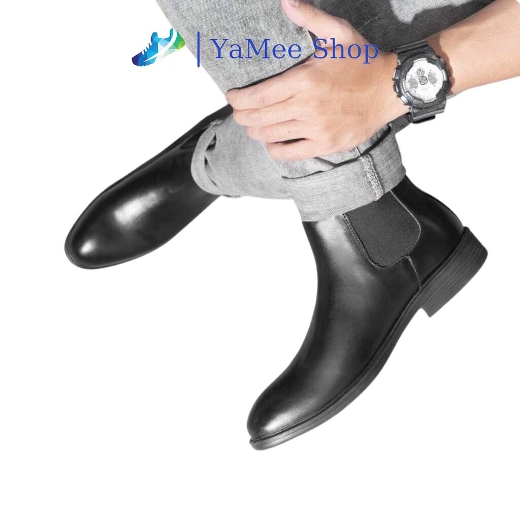 Giày boots nam Chelsea Boots Classic đế khâu ( đặt lùi 1 size)