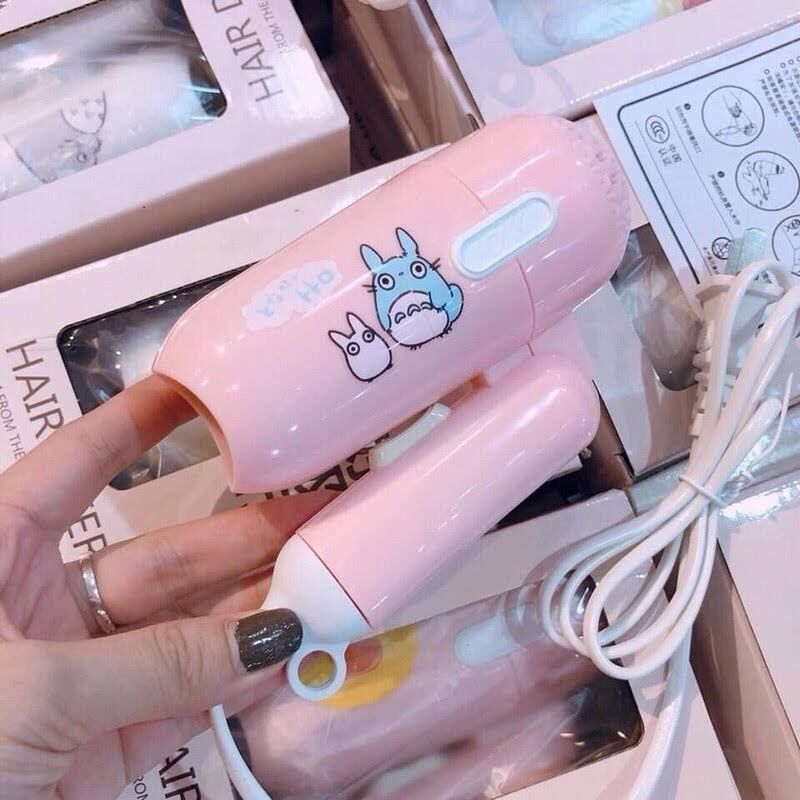 Máy Sấy Tóc Gấp Gọn Hồng Cute
